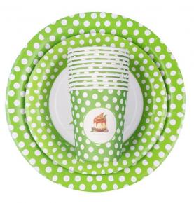 Eco-Friendly Cheap Custom Color Printed Disposable Paper Plates